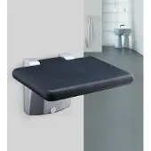 24.Se Duschstol väggmonterad 130 kg / fällbar duschsits / säker sittplats i duschen