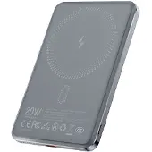 BWOO powerbank 5000 mAh / MagSafe-kompatibel strömbank / magnetisk laddare / 20 W USB-C grå
