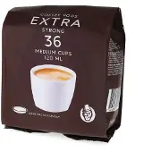 Kaffekapslen | Extra Strong (medium kopp) - 36 pads till Senseo