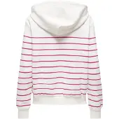 ONLY Sweatshirt 'ONLADELLE' rosa / silver / vit