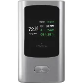 Puro 45W 10000mAh USB-A USB-C Power Bank med display - Grå