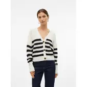 Vero Moda Kofta 'VMLEA' svart / vit