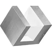 Osram Vägglampa utomhus ENDURA STYLE PYRAMID, Aluminium / grå / zink, Rostfritt stål, Modern
