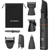 MAXGROOM LK-881 multifunktionell trimmer med utbytbara spetsar - svart