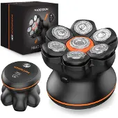 MAXGROOM JK-1688 Elektrisk rakapparat för huvud och skägg - Svart / Huvudrakapparat / Rakapparat