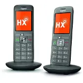Gigaset CL660HX Duo – 2 trådlösa DECT-mobilenheter med laddningsställ