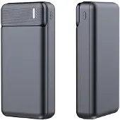 24hShop United PB2572 powerbank 20000 mAh med flera USB-utgångar - Svart