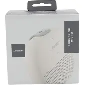 Bose SoundLink Micro Bluetooth-högtalare: Liten bärbar vattentät högtalare med mikrofon, vit