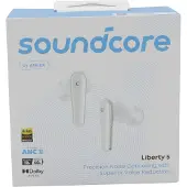 Anker Soundcore Liberty 5 - True wireless-hörlurar med mikrofon - inuti örat - Bluetooth - aktiv brusradering - vit