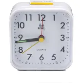 24hShop Tyst analog väckarklocka - vit