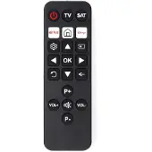 Nedis Universalfjärrkontroll | Förprogrammerad | 2 Enheter | Disney + Button / Netflix Knapp | Infraröd | Svart