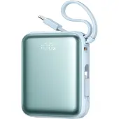 JOYROOM JR-PBF27 22,5W 10000mAh Powerbank med två inbyggda kablar - Blå