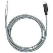 24.Se Ljudkabel 6,35mm Hane till USB-C - 1m