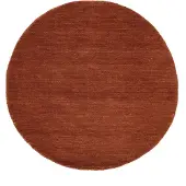 Rugvista x Mjuk Rugvista Premium Handloom ullmatta ø 150 cm roströd