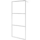 vidaXL Duschvägg med helfrostat ESG-glas 115x195 cm