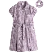 Next Klänning aubergine / lilamelerad / vit