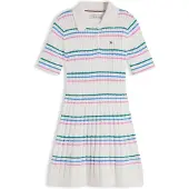 Tommy Hilfiger Klänning - Polo - Ivory Siden - - 8 år (128) - Klänning