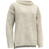 Devold Women's Nansen Sweater Split Seam Grey Melange