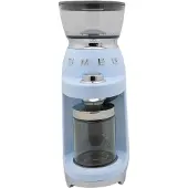 Smeg 50''s Style Kaffekvarn CGF03PBEU Pastellblå, Kaffekvarn, 240 g, Konisk malning, Rostfritt stål, Blå, Pastel blue