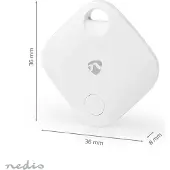 Nedis - Bluetooth-tagg med antiförlust för mobil enhet - vit