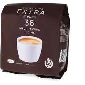 Kaffekapslen | Extra Strong (medium kopp) - 36 pads till Senseo