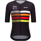 Santini Pirelli Tape Korta ärmar Cykeltröja