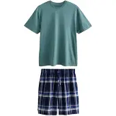 Next Pyjamas kort blå / marinblå / cyanblå / grå / antracit