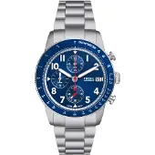 Fossil Sport Tourer Silver Blue chronograph FS6047