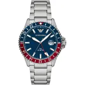 Giorgio Armani EMPORIO AR11590 HERRKLOCKA - Diver GMT (zi112b)