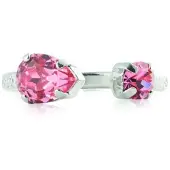 Caroline Svedbom Amelia Ring Rhodium Light Rose - Stjärnurmakarna