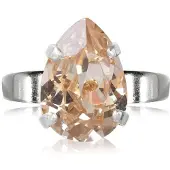 Caroline Svedbom Mini Drop ring silk rhodium