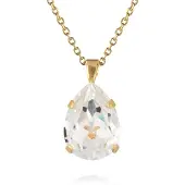 Caroline Svedbom Classic Drop Necklace Gold Crystal - Stjärnurmakarna