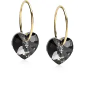 Blomdahl Örhängen Ear Ring, Heart, Black diamond - Stjärnurmakarna