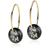 Blomdahl Örhängen Ear Ring, Round, Black diamond - Stjärnurmakarna