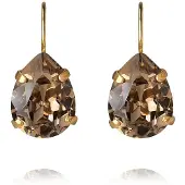 Caroline Svedbom Mini Drop Clasp Earrings Gold Greige - Stjärnurmakarna