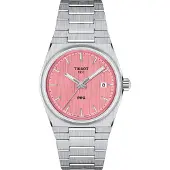Tissot PRX Rostfritt Stål Rosa Urtavla Kvarts T137.210.11.331.00 100M Damklocka rosa
