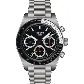 Tissot PR516 Kronograf Rostfritt Stål Svart Urtavla Automatisk T149.459.21.051.00 100M Herrklocka svart