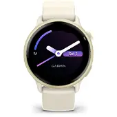 Garmin vívoactive 6 - 42 mm - lunar guld anodiserad aluminium - smart klocka med band - silikon - ben - handledsstorlek: 125-190 mm - display 1.2 - 8 GB - Bluetooth, ANT+, Wi-Fi - 23 g