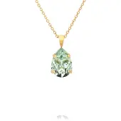 Caroline Svedbom Mini Drop Necklace Gold Chrysolite - Stjärnurmakarna