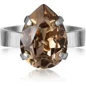 Caroline Svedbom Mini Drop ring greige rhodium