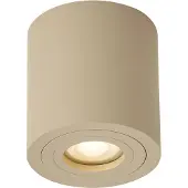 QAZQA Moderne plafondspot taupe GU10 50mm IP44 - Capa