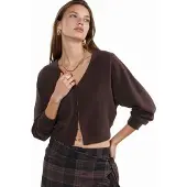 Busem V-ringad randig kort cardigan