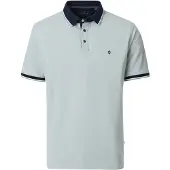 Casamoda Polo Piqué Contrast Ljusgrön Grön Storlek