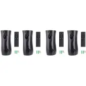 ISTOVO 4pack Automatisk Luftfräschare Sprutdispenser, Väggmonterad eller Fristående Spruthållare, Flera Tidsinställningar