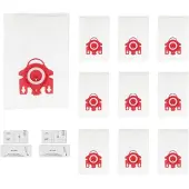 INF Miele FJM Dammsugarpåsar, AirClean 3D Dammpåsersättningar (10+2-pack)