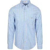 Gant Shirt Gingham Poplin Classic Blå Storlek