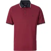 Casamoda Polo Piqué Contrast Röd Storlek