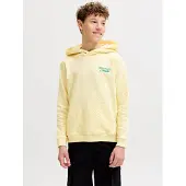 Jack & Jones Hoodie - JorNørrebro - Pastel Yellow - - 10 år (140) - Hoodie