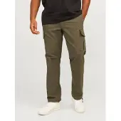 Jack & jones Plus Cargobyxa 'JPSTKANE JJBARKLEY' oliv