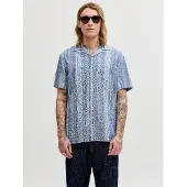 Jack & jones Skjorta 'Summer' blå denim / vit
